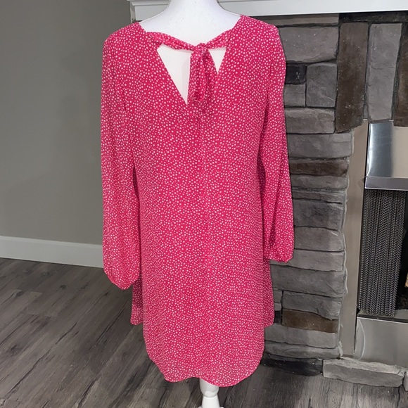 INC DRESS SIZE 2 PINK & WHITE - Picture 3 of 3